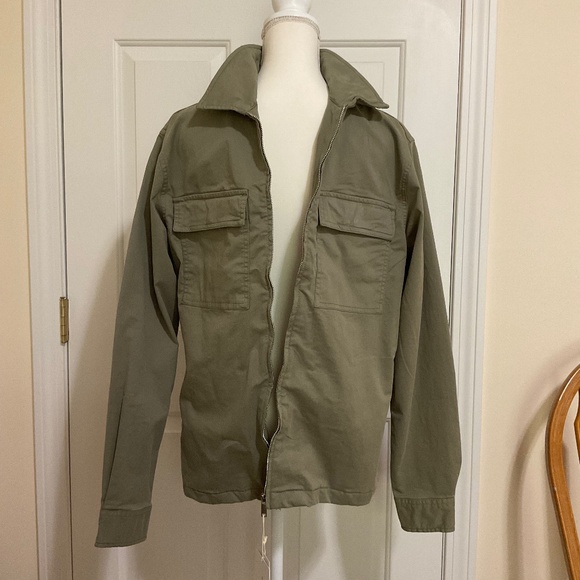 Denim & Flower Mens Shacket M Sage - Picture 13 of 13